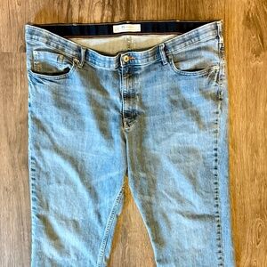 Lee Men's Big & Tall Extreme Motion Straight Pant - Blue - Size 46 x 30